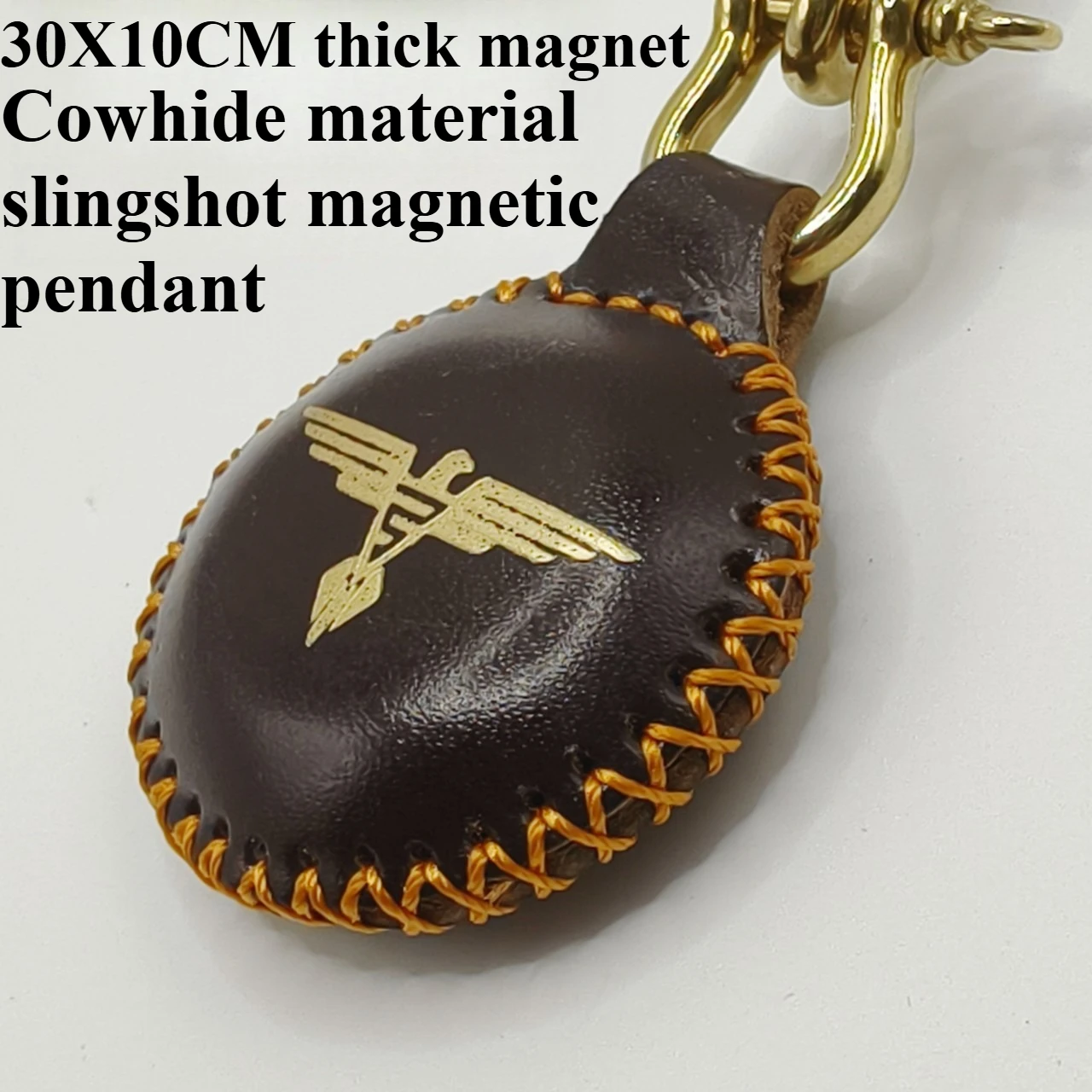 New Hand Sewn Slingshot Strong Magnetic Cowhide Pendant Outdoor Portable Slingshot Steel Ball Strong Magnetic Pendant
New Hand Sewn Slingshot Strong Magnetic Cowhide Pendant Outdoor Portable Slingshot Steel Ball Strong Magnetic Pendant