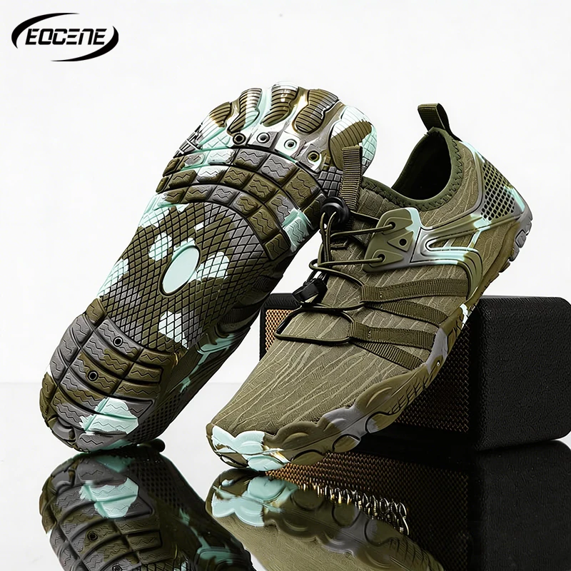 EOCENE Men Women Quick-Dry Water Shoes with Drain Holes Non-Slip Rubber Sole Breathable Mesh Lightweight for Beach Swim Fitness
EOCENE Men Women Quick-Dry Water Shoes with Drain Holes Non-Slip Rubber Sole Breathable Mesh Lightweight for Beach Swim Fitness