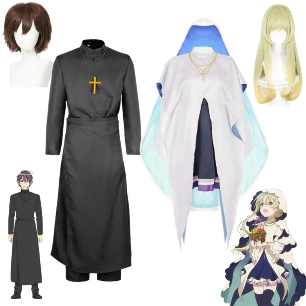Saint Cecilia and Pastor Lawrence Cosplay White Nun Robe Black Priest Uniform Adult Unisex Halloween Comic Con Party Costume
Saint Cecilia and Pastor Lawrence Cosplay White Nun Robe Black Priest Uniform Adult Unisex Halloween Comic Con Party Costume