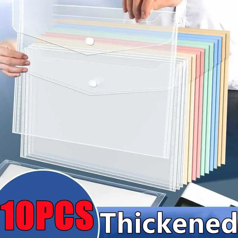 New 10-1PC A4 Transparent File Bag Plastic Documents Filing Storage Bag Student Organizer Information Pocket Folders Stationery
New 10-1PC A4 Transparent File Bag Plastic Documents Filing Storage Bag Student Organizer Information Pocket Folders Stationery