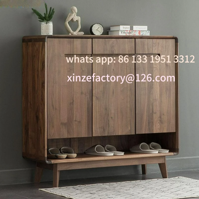 Customizable Black Walnut Home Storage Simple All Solid Wood Shoe Cabinet Storage Locker
Customizable Black Walnut Home Storage Simple All Solid Wood Shoe Cabinet Storage Locker