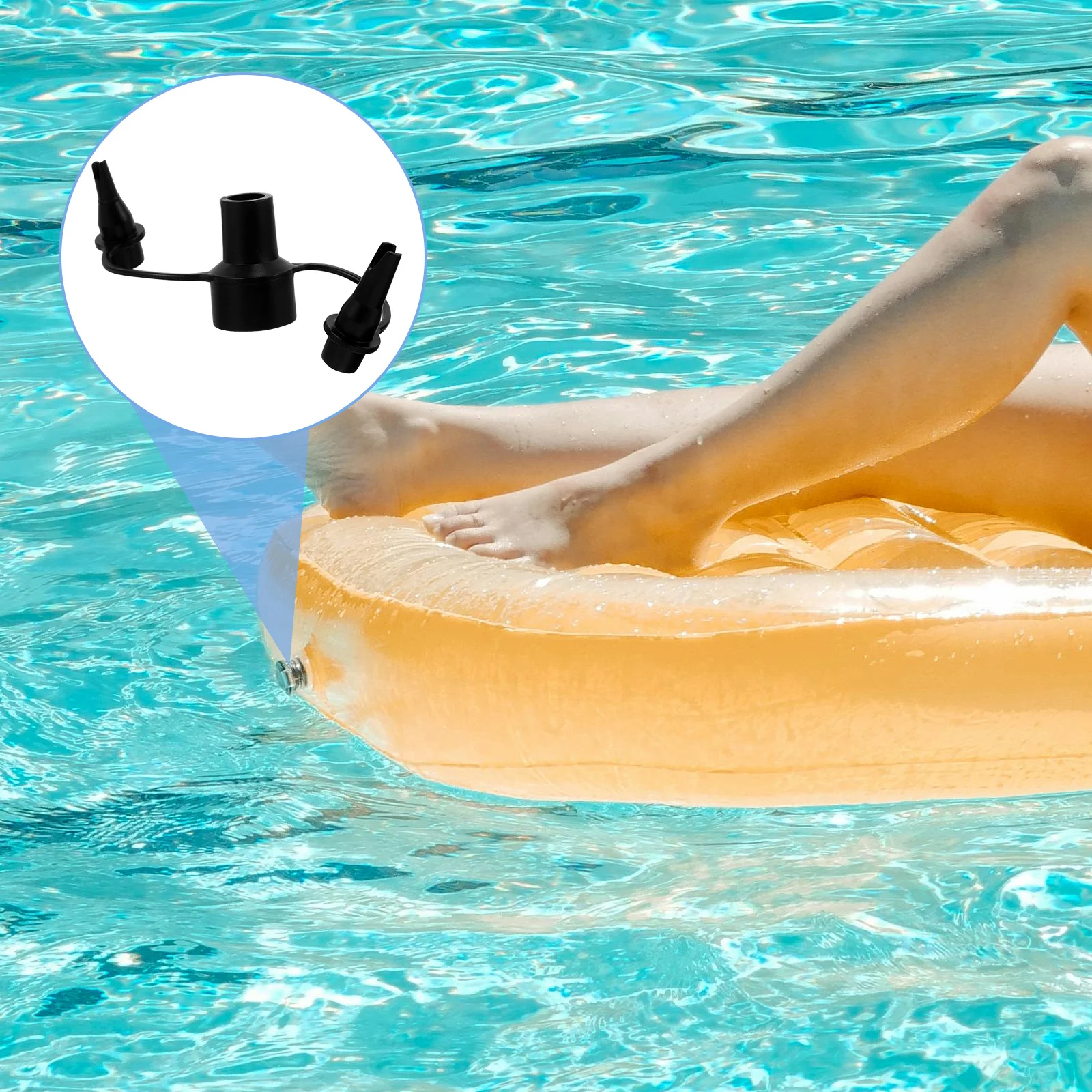 Plastic Pump Nozzles 3-in-1 Air Bed Accessories Replacement Adapter Inflatable Mattress Travel Black Easy Practical
Plastic Pump Nozzles 3-in-1 Air Bed Accessories Replacement Adapter Inflatable Mattress Travel Black Easy Practical