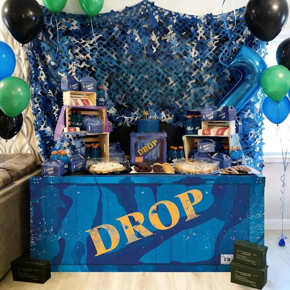 Скатерть-юбка для игровой вечеринки с принтом «Drop Box», 72 x 30 дюймов, водонепроницаемая, из полиэстера, для геймерских подарков
Скатерть-юбка для игровой вечеринки с принтом «Drop Box», 72 x 30 дюймов, водонепроницаемая, из полиэстера, для геймерских подарков