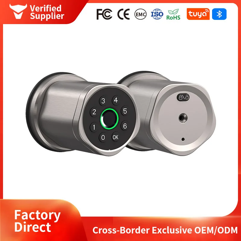 Fingerprint Door Lock Tuya Smart /Smart Life Electronic Door Lock with Fingerprint/Password/Key/Tuya APP/Card Unlock
Fingerprint Door Lock Tuya Smart /Smart Life Electronic Door Lock with Fingerprint/Password/Key/Tuya APP/Card Unlock