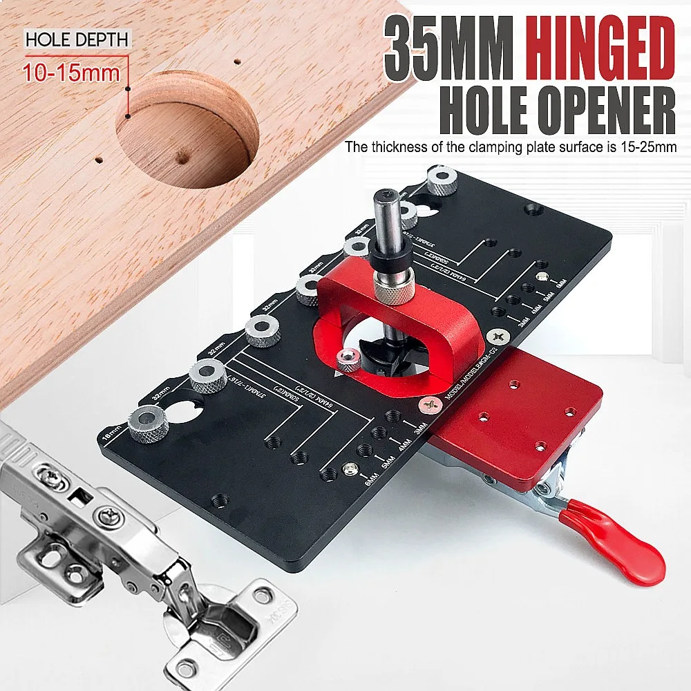 Aluminum Alloy Handle Drilling Jig Hinge Clamp Cabinet Door Hinge Positioning Drill Guide Tool
Aluminum Alloy Handle Drilling Jig Hinge Clamp Cabinet Door Hinge Positioning Drill Guide Tool
