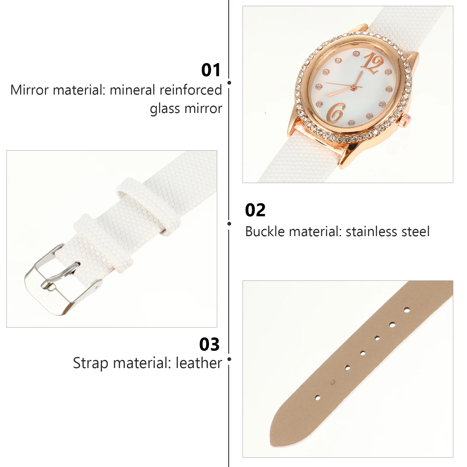 Elegant Diamond Ladies Quartz Wristwatch Premium Strap Women'S Fashion Lightweight Durable Timepiece
Elegant Diamond Ladies Quartz Wristwatch Premium Strap Women'S Fashion Lightweight Durable Timepiece