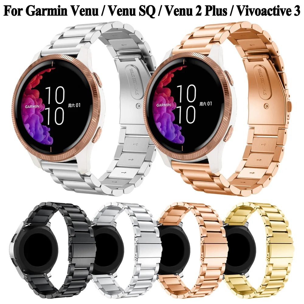 20mm Women Stainless Steel Watch Strap For Garmin Venu 2 Plus Venu SQ 2 Vivoactive 3 Bracelet Forerunner 245 645 55 Watchband
20mm Women Stainless Steel Watch Strap For Garmin Venu 2 Plus Venu SQ 2 Vivoactive 3 Bracelet Forerunner 245 645 55 Watchband