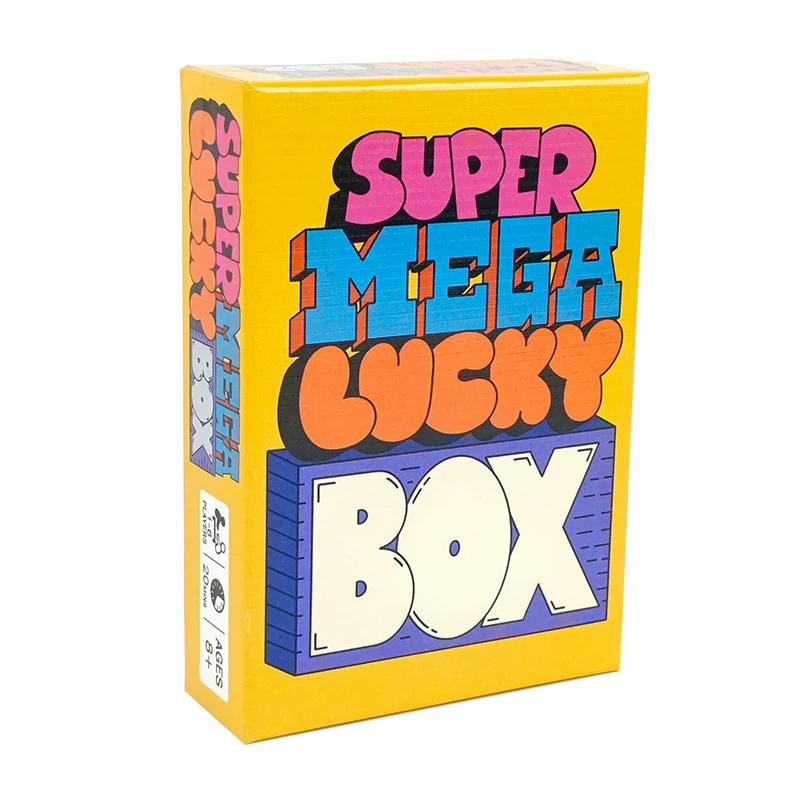 Super Mega Lucky Box Board Game 1-6 Players Fun Strategy Game For Family Party Table Card Games
Super Mega Lucky Box Board Game 1-6 Players Fun Strategy Game For Family Party Table Card Games