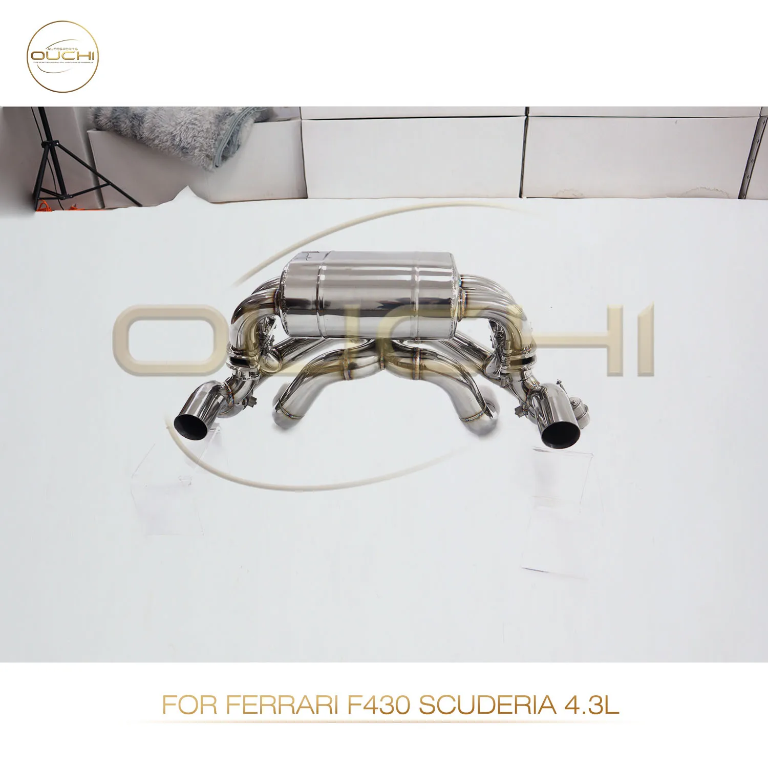 High Performance Catback for Ferrari F430 Scuderia 4.3L OUCHI Exhaust System Stainless Steel Muffler With Vacuum Valve
High Performance Catback for Ferrari F430 Scuderia 4.3L OUCHI Exhaust System Stainless Steel Muffler With Vacuum Valve