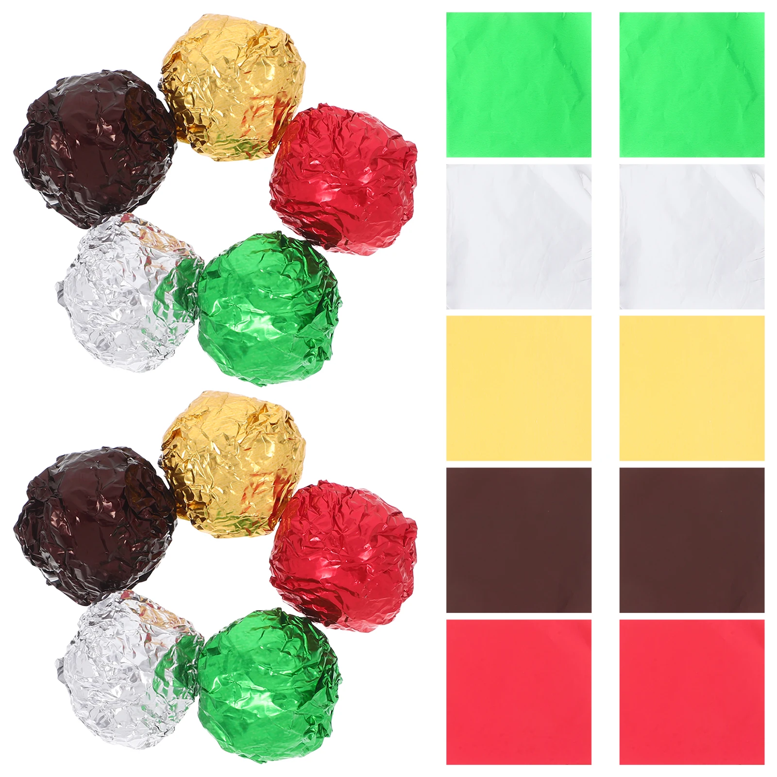 500Pcs Aluminum Foil Candy Wrapping Paper Easy to Shape Cut Decorative Chocolate Tea Packaging for Party Wedding Holiday DIY
500Pcs Aluminum Foil Candy Wrapping Paper Easy to Shape Cut Decorative Chocolate Tea Packaging for Party Wedding Holiday DIY