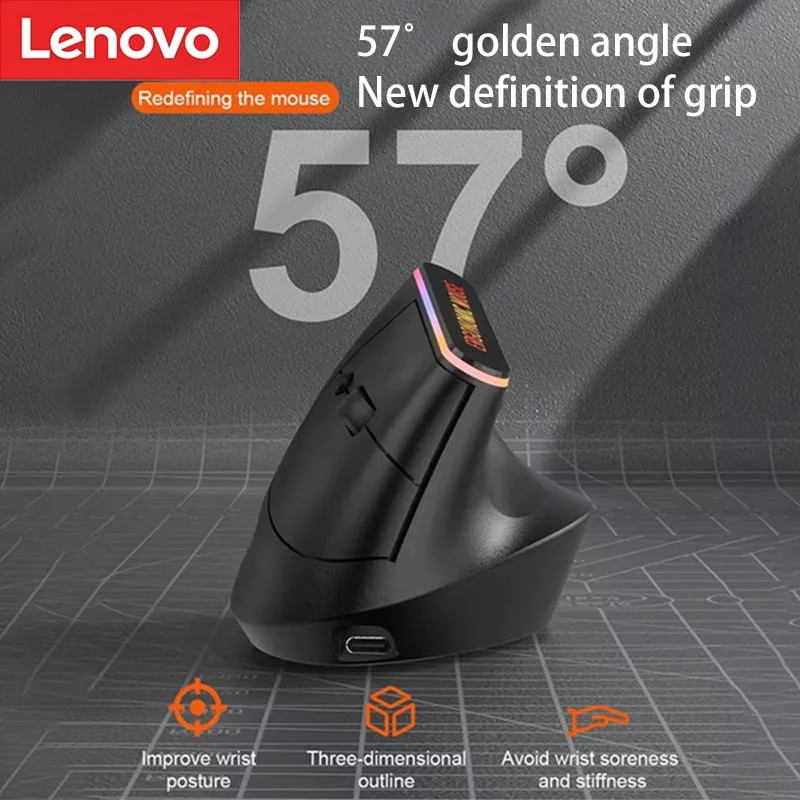 Новая беспроводная мышь Lenovo с эргономичным дизайном, вертикальная, бесшумная, универсальная, двухрежимная, с длительным сроком службы батареи.
Новая беспроводная мышь Lenovo с эргономичным дизайном, вертикальная, бесшумная, универсальная, двухрежимная, с длительным сроком службы батареи.