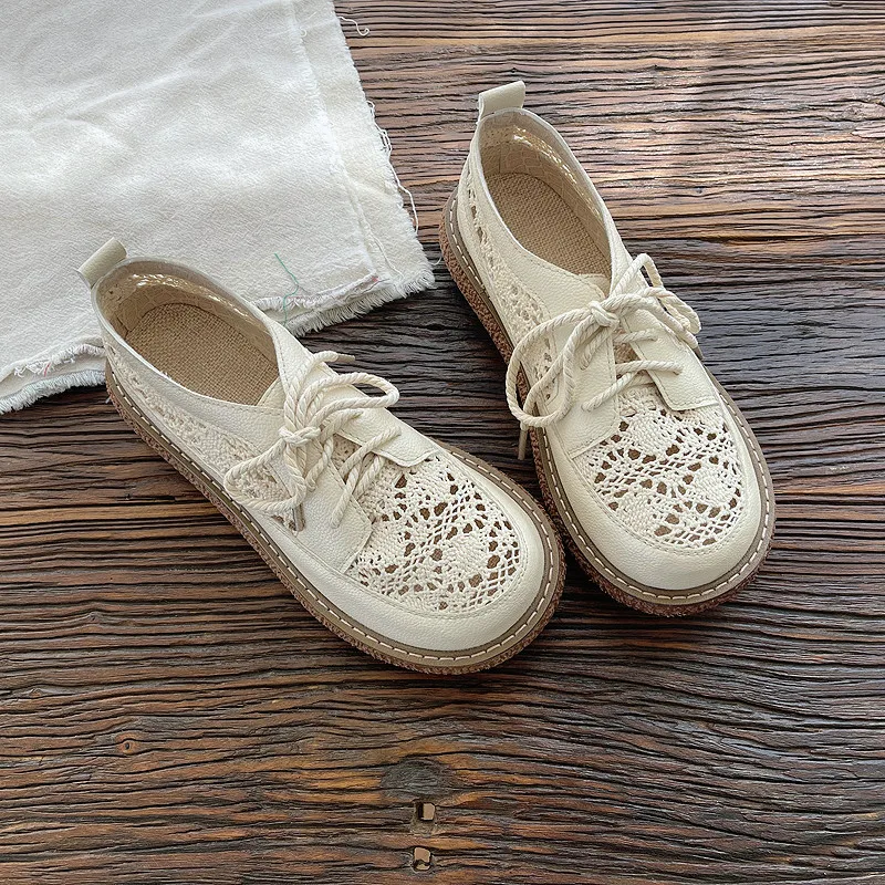 Careaymade-Genuine leather Cotton,linen lace hollow out single shoes summer fisherman's shoes women's flat shoes literary shoes
Careaymade-Genuine leather Cotton,linen lace hollow out single shoes summer fisherman's shoes women's flat shoes literary shoes