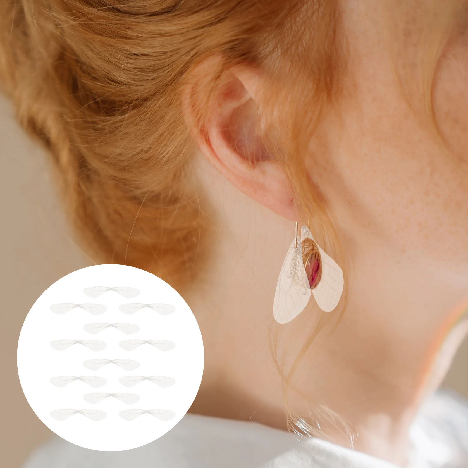 20Pcs White Dragonfly Wing Decor Fine Workmanship Simulated Wings for DIY Crafts Party Holiday Decoration Fashion Earrings
20Pcs White Dragonfly Wing Decor Fine Workmanship Simulated Wings for DIY Crafts Party Holiday Decoration Fashion Earrings