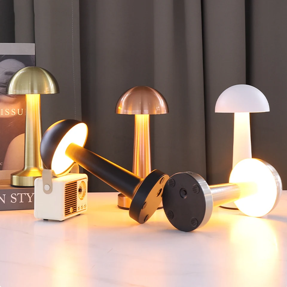 Rechargeable Mushroom Table Lamp Cordless LED Night Light Touch Dimmable Bedside Desk Lamp for Bedroom Living Room Home Decor
Rechargeable Mushroom Table Lamp Cordless LED Night Light Touch Dimmable Bedside Desk Lamp for Bedroom Living Room Home Decor