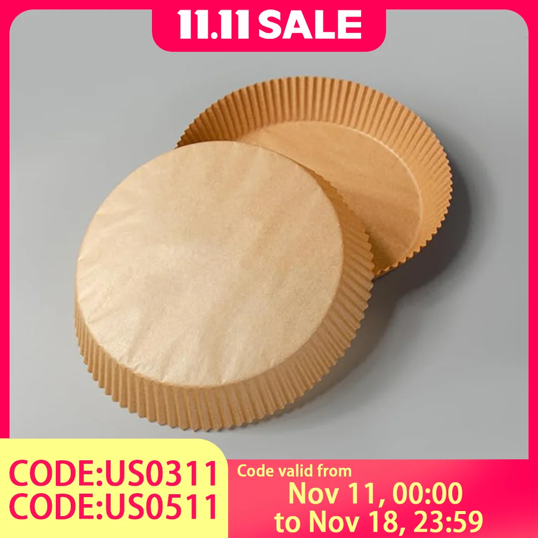 50/100 шт. одноразовая бумага для фритюрницы с антипригарным покрытием, бумага для выпечки фритюрницы, круглые бумажные вкладыши для фритюрницы, бумажные кухонные аксессуары
50/100 шт. одноразовая бумага для фритюрницы с антипригарным покрытием, бумага для выпечки фритюрницы, круглые бумажные вкладыши для фритюрницы, бумажные кухонные аксессуары