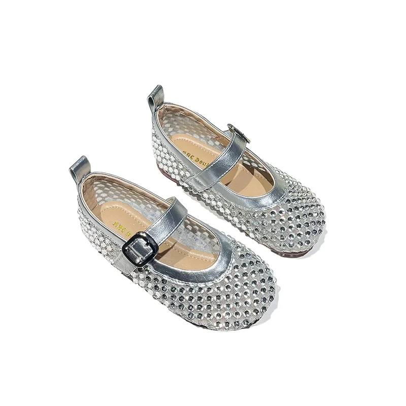 Baby Girls Flats Summer Girls Flats Fashion Rhinestone Princess Shoes Breathable Mesh Kids Leather Shoes Shallow Child Shoess
Baby Girls Flats Summer Girls Flats Fashion Rhinestone Princess Shoes Breathable Mesh Kids Leather Shoes Shallow Child Shoess
