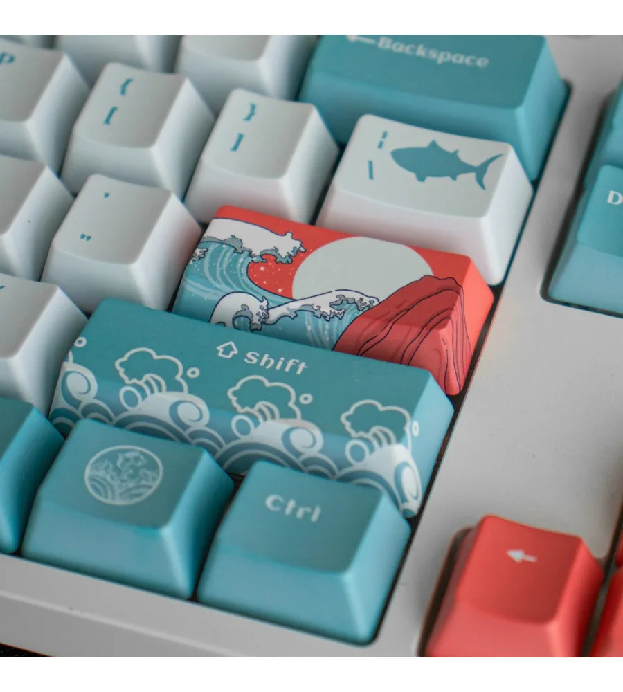 Coral Sea Keycaps PBT Sublimation Blue and White 108 Keys OEM Highly Adaptable Mechanical Keyboard 61/87
Coral Sea Keycaps PBT Sublimation Blue and White 108 Keys OEM Highly Adaptable Mechanical Keyboard 61/87