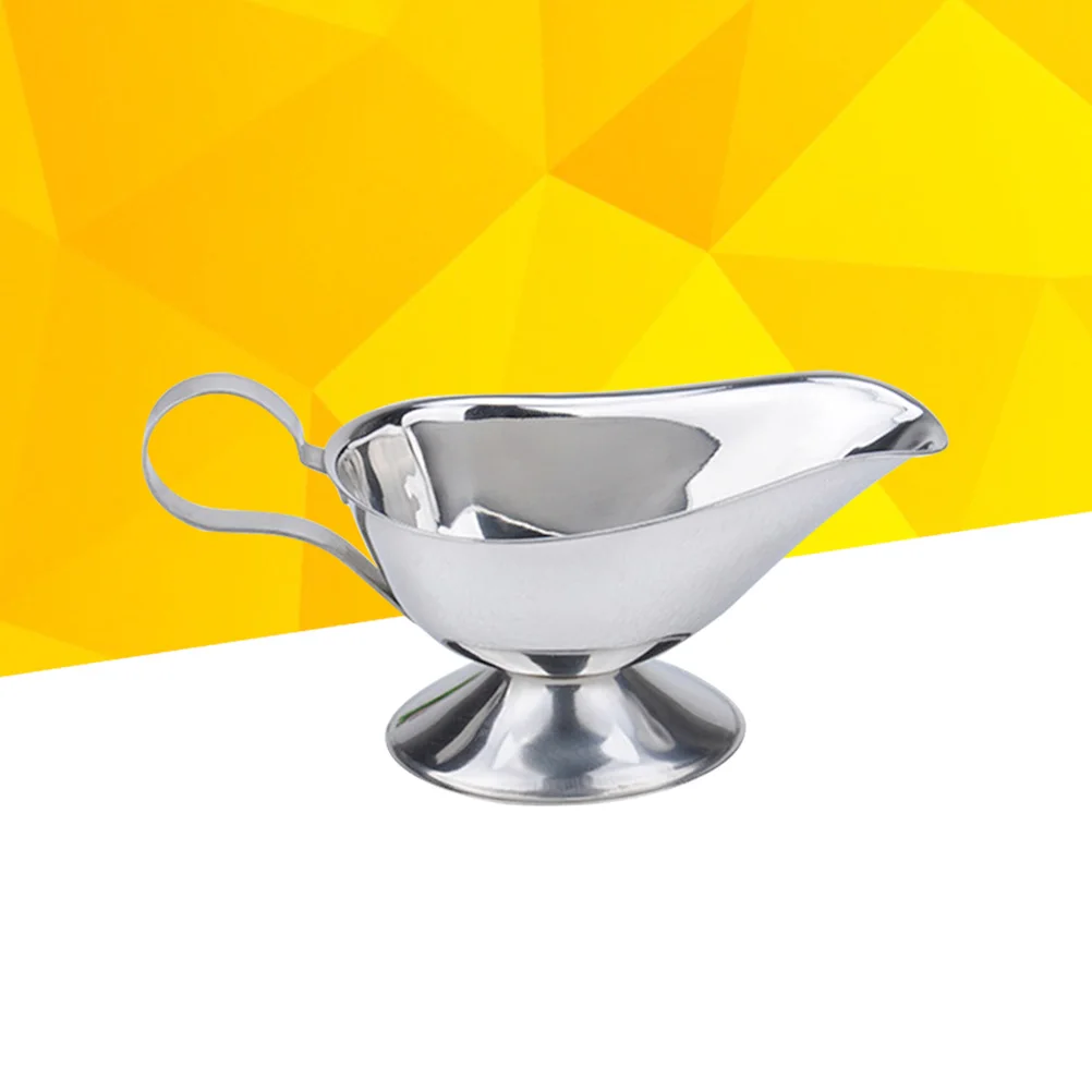 Stainless Steel Sauce Boat Gravy Pourer Dish Food Grade Rustproof Handle Kitchen Dining Restaurant Use
Stainless Steel Sauce Boat Gravy Pourer Dish Food Grade Rustproof Handle Kitchen Dining Restaurant Use