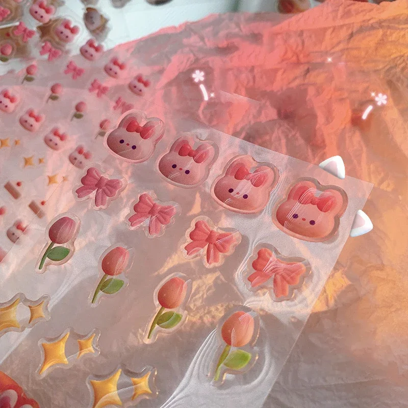3sheets 3D Ins Cartoon Stickers Kawaii Bunny Bear Stickers DIY Scrapbooking Diary Journal Planner Decorations Korean Stationery
3sheets 3D Ins Cartoon Stickers Kawaii Bunny Bear Stickers DIY Scrapbooking Diary Journal Planner Decorations Korean Stationery