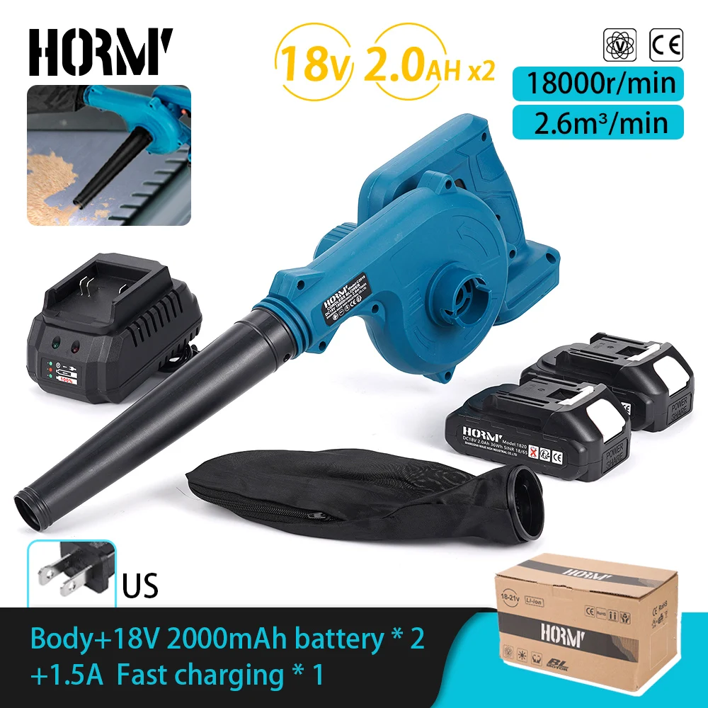 2-in-1 Electric Leaf Blower Vacuum Heavy Duty Cordless Air Blower Computer Dust Cleaner Power Tool for Makita 18V Battery
2-in-1 Electric Leaf Blower Vacuum Heavy Duty Cordless Air Blower Computer Dust Cleaner Power Tool for Makita 18V Battery