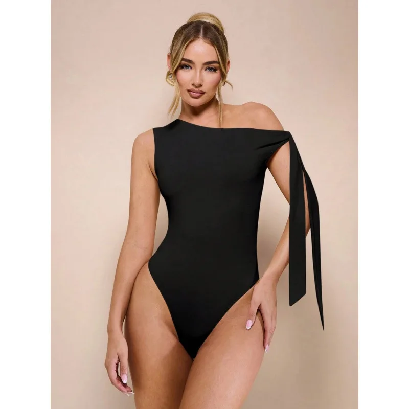 Low-Waist Strapless Bodysuit with Side Strap Design Women's Fashion Underwear Short Pants Body Shaping Clothes
Low-Waist Strapless Bodysuit with Side Strap Design Women's Fashion Underwear Short Pants Body Shaping Clothes