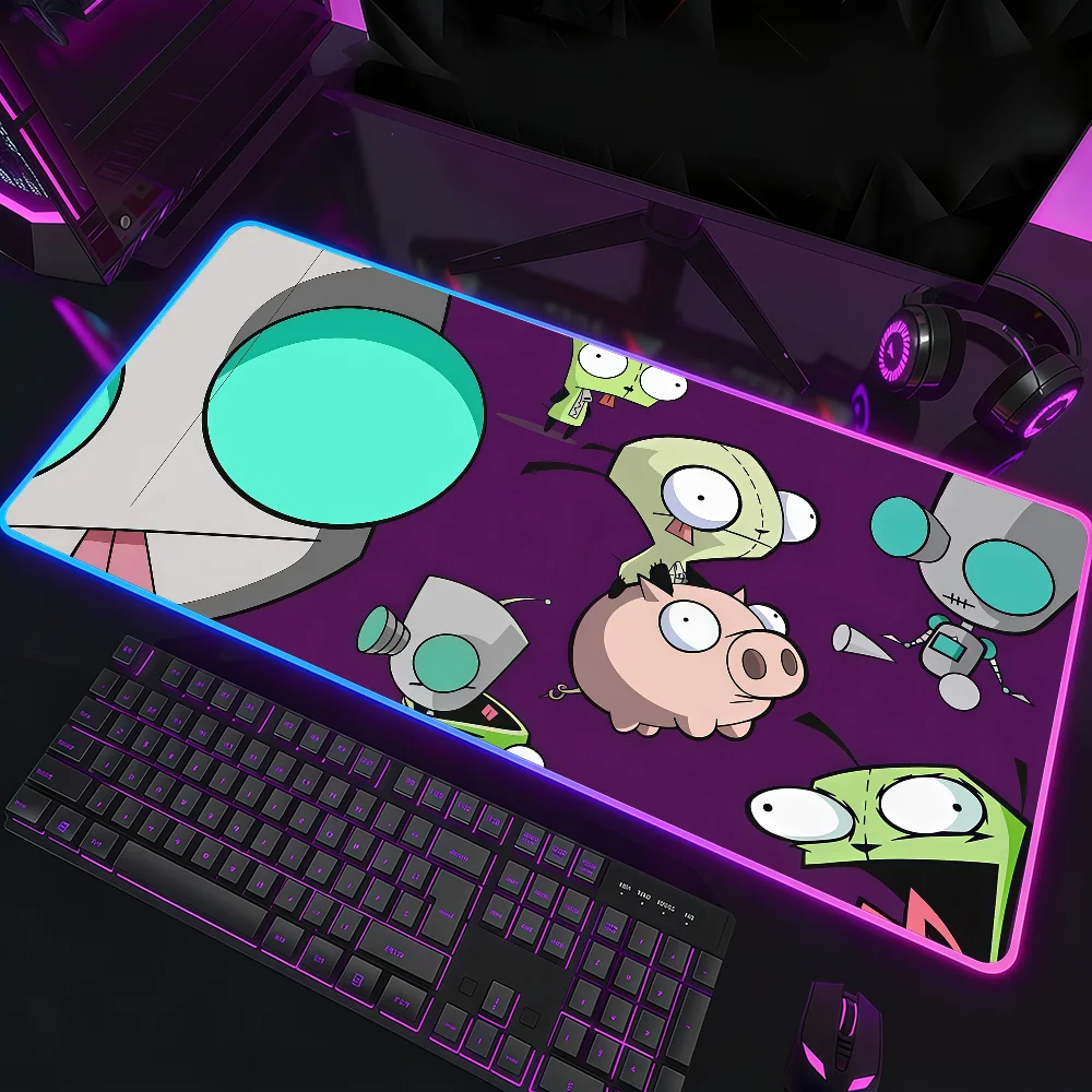 Коврик для мыши с изображением мультяшного персонажа I-Invader Zim, водонепроницаемый, с RGB LED подсветкой, красочный, для игровой клавиатуры, нескользящий, для стола
Коврик для мыши с изображением мультяшного персонажа I-Invader Zim, водонепроницаемый, с RGB LED подсветкой, красочный, для игровой клавиатуры, нескользящий, для стола