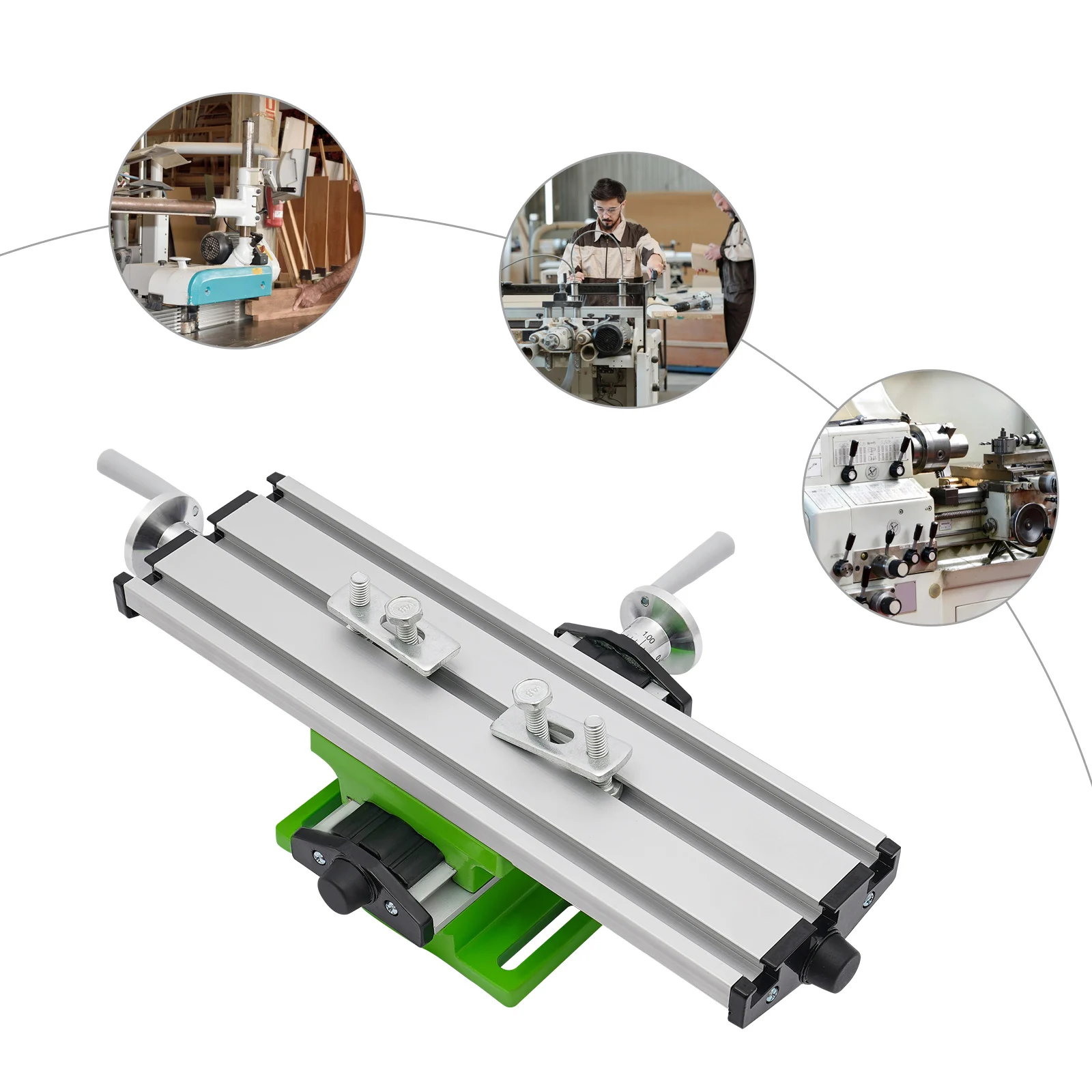 Precision Milling Machine Worktable, Compound Drilling 3 Slide Table, Adjustable X/Y Axis Cross Slide Table for Small Machining
Precision Milling Machine Worktable, Compound Drilling 3 Slide Table, Adjustable X/Y Axis Cross Slide Table for Small Machining