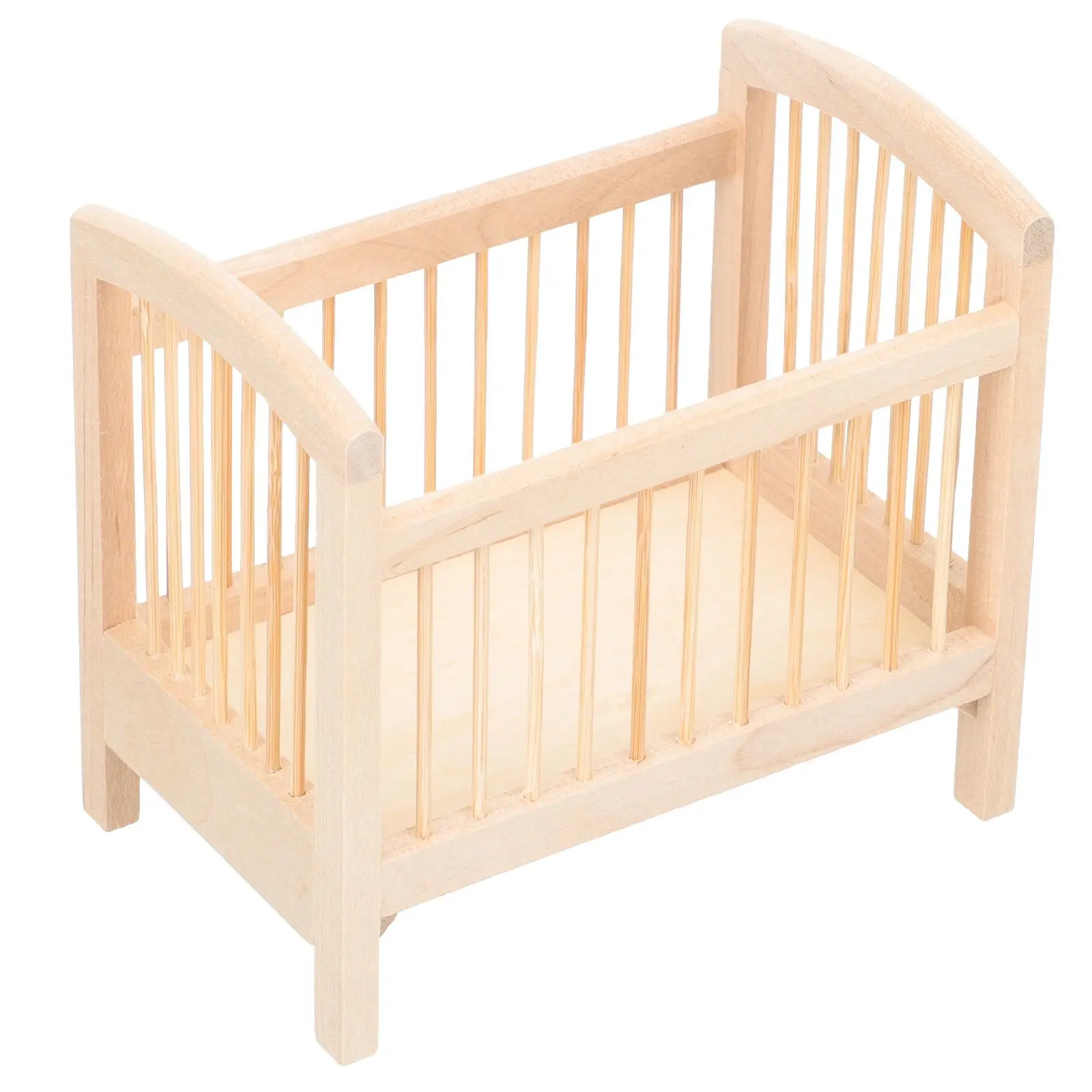 Miniature Furniture Model Wooden Crib Small Accessory Bedroom Decor Toy Kids Play Gift Simulation Toy Mini Crib nament
Miniature Furniture Model Wooden Crib Small Accessory Bedroom Decor Toy Kids Play Gift Simulation Toy Mini Crib nament