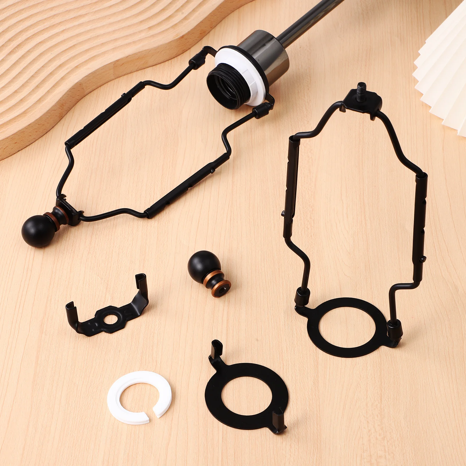 2Pcs Lamp Shade Holder Heavy Duty Durable Lamp Harp DIY Repair Kit for Desk Floor Lamps Replacement Parts Lampshade Adapter
2Pcs Lamp Shade Holder Heavy Duty Durable Lamp Harp DIY Repair Kit for Desk Floor Lamps Replacement Parts Lampshade Adapter