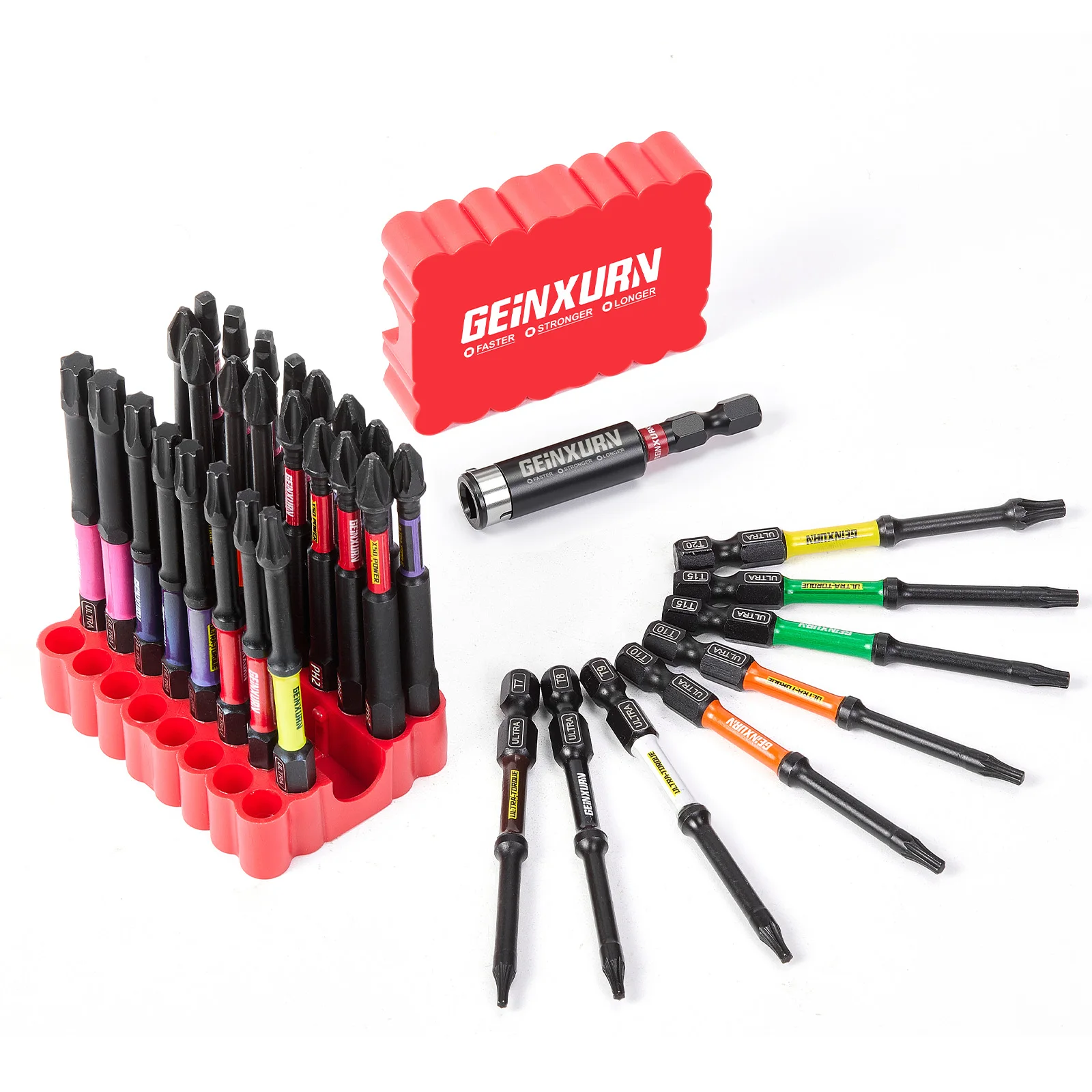 Набор ударных отверток Geinxurn, 33 шт., 3-дюймовые магнитные биты Phillips/Square/Torx) S2 с держателем бит и мягким основанием
Набор ударных отверток Geinxurn, 33 шт., 3-дюймовые магнитные биты Phillips/Square/Torx) S2 с держателем бит и мягким основанием