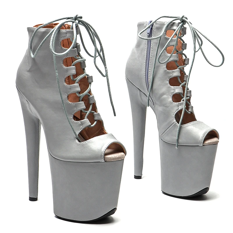 Leecabe 20CM/8inches Matte PU High Heel platform small open toe Pole Dance boots
Leecabe 20CM/8inches Matte PU High Heel platform small open toe Pole Dance boots