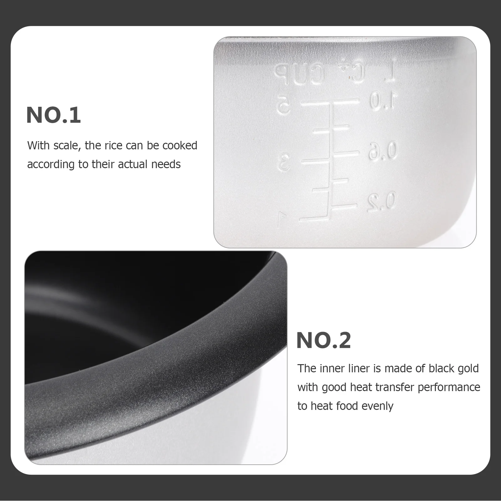 3L Black Alloy Non stick Rice Cooker Inner Pot Liner Cake Mold Replacement Electric Cooker Accessories Home Hotel Practical
3L Black Alloy Non stick Rice Cooker Inner Pot Liner Cake Mold Replacement Electric Cooker Accessories Home Hotel Practical