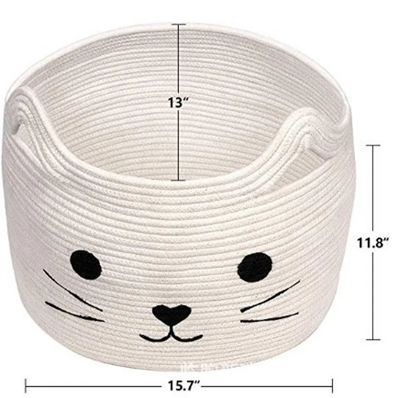 Cotton Rope Storage Basket Storage Basket Cotton Rope Woven Basket Animal Pattern Multiple Multi color Printing Patterns
Cotton Rope Storage Basket Storage Basket Cotton Rope Woven Basket Animal Pattern Multiple Multi color Printing Patterns