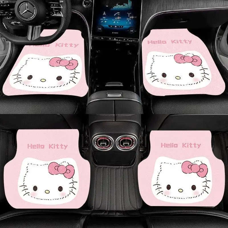 Sanrio Kawaii Hello Kitty Silk Ring Car Foot Pads Anime Cartoon Lovely Fashionable Exquisite Thickened Universal Car Floor Mats
Sanrio Kawaii Hello Kitty Silk Ring Car Foot Pads Anime Cartoon Lovely Fashionable Exquisite Thickened Universal Car Floor Mats
