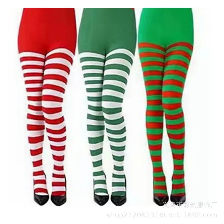 3 Pairs Full Length Tights Thigh High Stocking for Christmas Costume Accessory Sexy Women Christmas Striped Tights Stocking
3 Pairs Full Length Tights Thigh High Stocking for Christmas Costume Accessory Sexy Women Christmas Striped Tights Stocking
