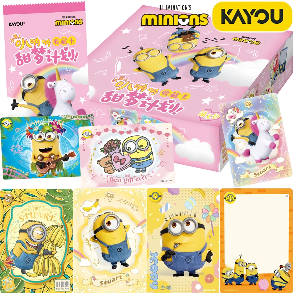 New Original Kayou Minions Fine Collection Cards SSR XR CR Fun Lovely Cartoon Creative Animation Movie Peripheral Cards Kid Gift
New Original Kayou Minions Fine Collection Cards SSR XR CR Fun Lovely Cartoon Creative Animation Movie Peripheral Cards Kid Gift
