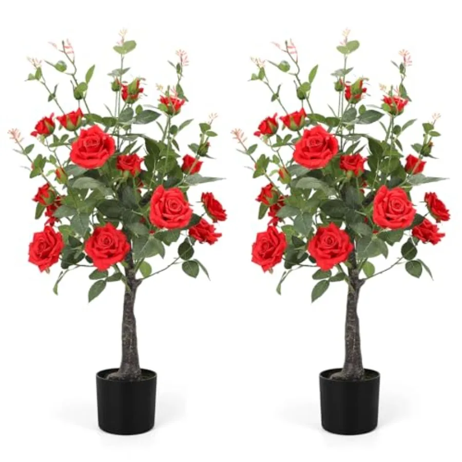 2Pack Artificial Flower Trees 42Inch Faux Tree with Green Leaves for Living Room Office Home Outdoor Indoor Decor
2Pack Artificial Flower Trees 42Inch Faux Tree with Green Leaves for Living Room Office Home Outdoor Indoor Decor