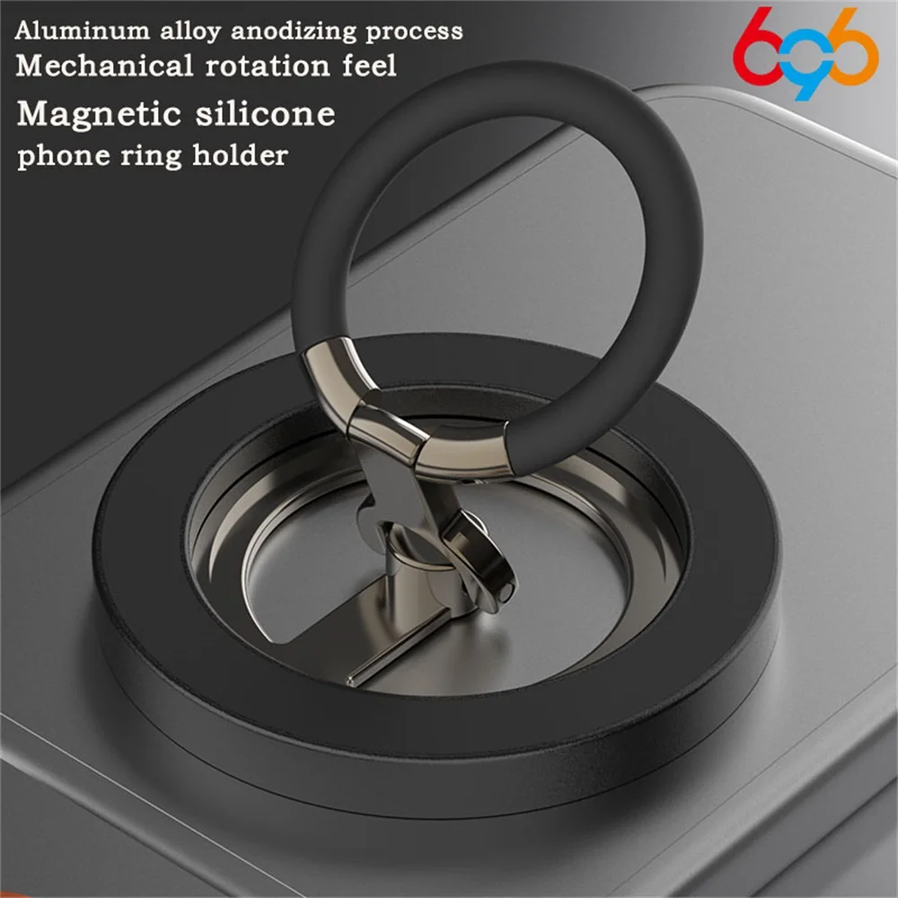 696 Portable Double Sided Magnetic Phone Ring Holder Foldable Phone Holder Phone Accessory Holder Silicone Bracket 360° Rotation
696 Portable Double Sided Magnetic Phone Ring Holder Foldable Phone Holder Phone Accessory Holder Silicone Bracket 360° Rotation