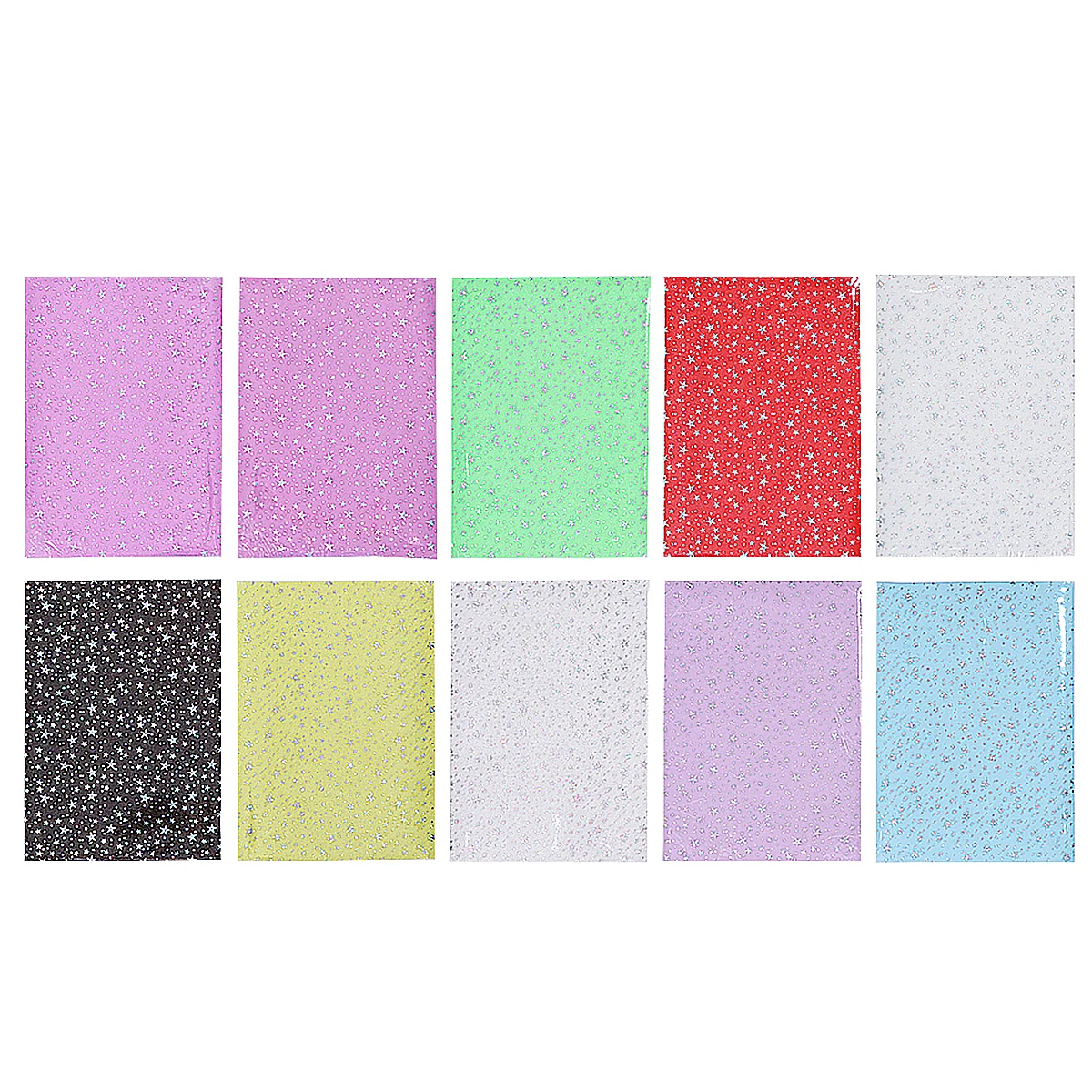 10 Pcs A4 PVC Film Transparent Glitter Durable Holographic DIY Bag Crafts Handmade Material Sewing Home Storage
10 Pcs A4 PVC Film Transparent Glitter Durable Holographic DIY Bag Crafts Handmade Material Sewing Home Storage