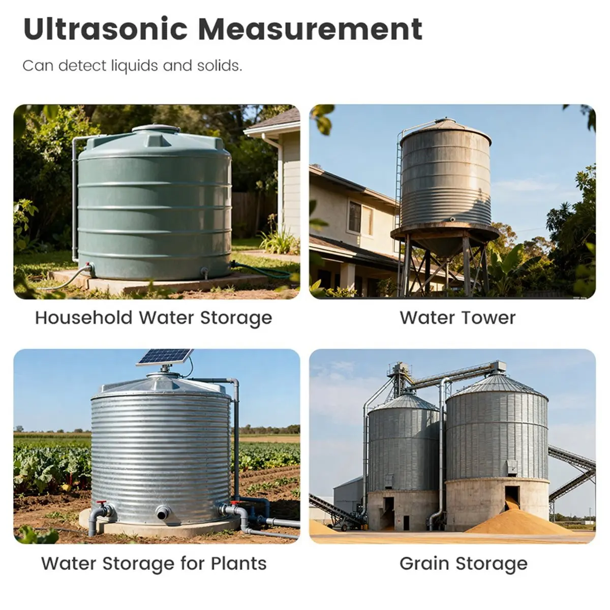 Tuya WiFi Smart Liquid Level Sensor Wireless Water/Oil Storage Tank Depth Detector APP Remote Monitor Alarms US Plug