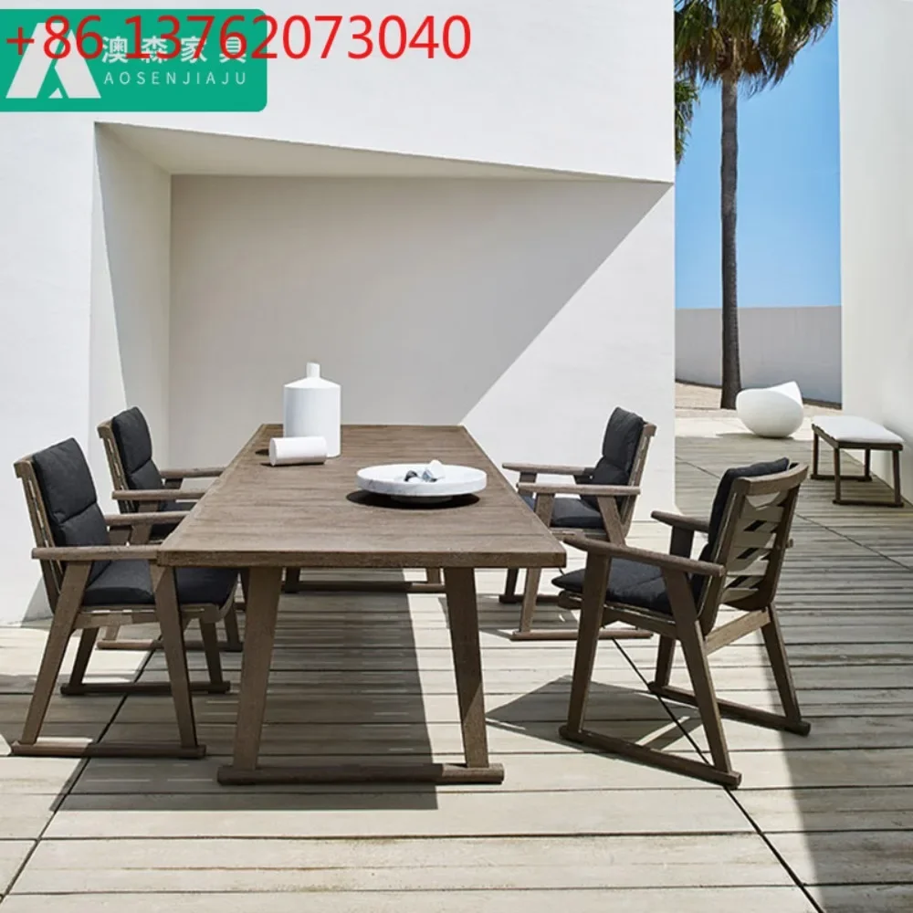 Outdoor table and chair courtyard high-grade teak furniture leisure
Outdoor table and chair courtyard high-grade teak furniture leisure