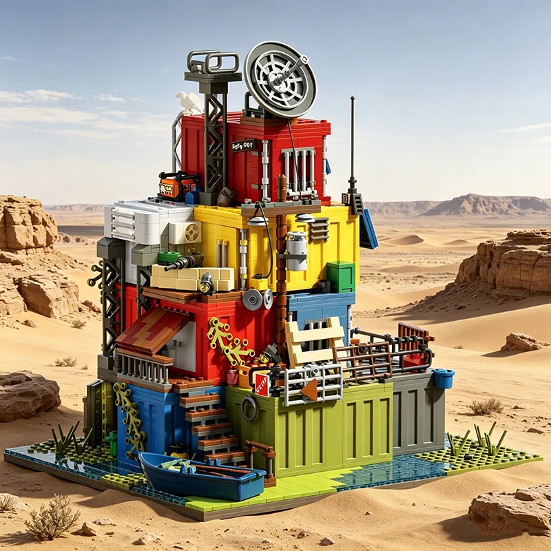 2859PCS Wasteland Survivor Base Building Blocks Post-Apocalyptic Scene Model Desktop Ornament Educational DIY Holiday Teens Gift
2859PCS Wasteland Survivor Base Building Blocks Post-Apocalyptic Scene Model Desktop Ornament Educational DIY Holiday Teens Gift