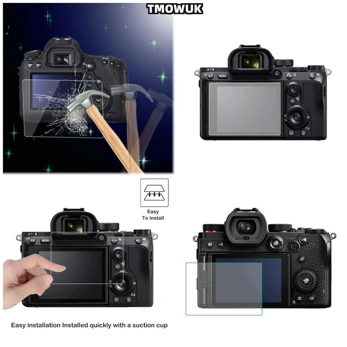 For A9 A9II A7RII A7RIII A7R4 A7R4A A7SMII - HD 9H Tempered Glass Anti-Scratch Protective Film
For A9 A9II A7RII A7RIII A7R4 A7R4A A7SMII - HD 9H Tempered Glass Anti-Scratch Protective Film
