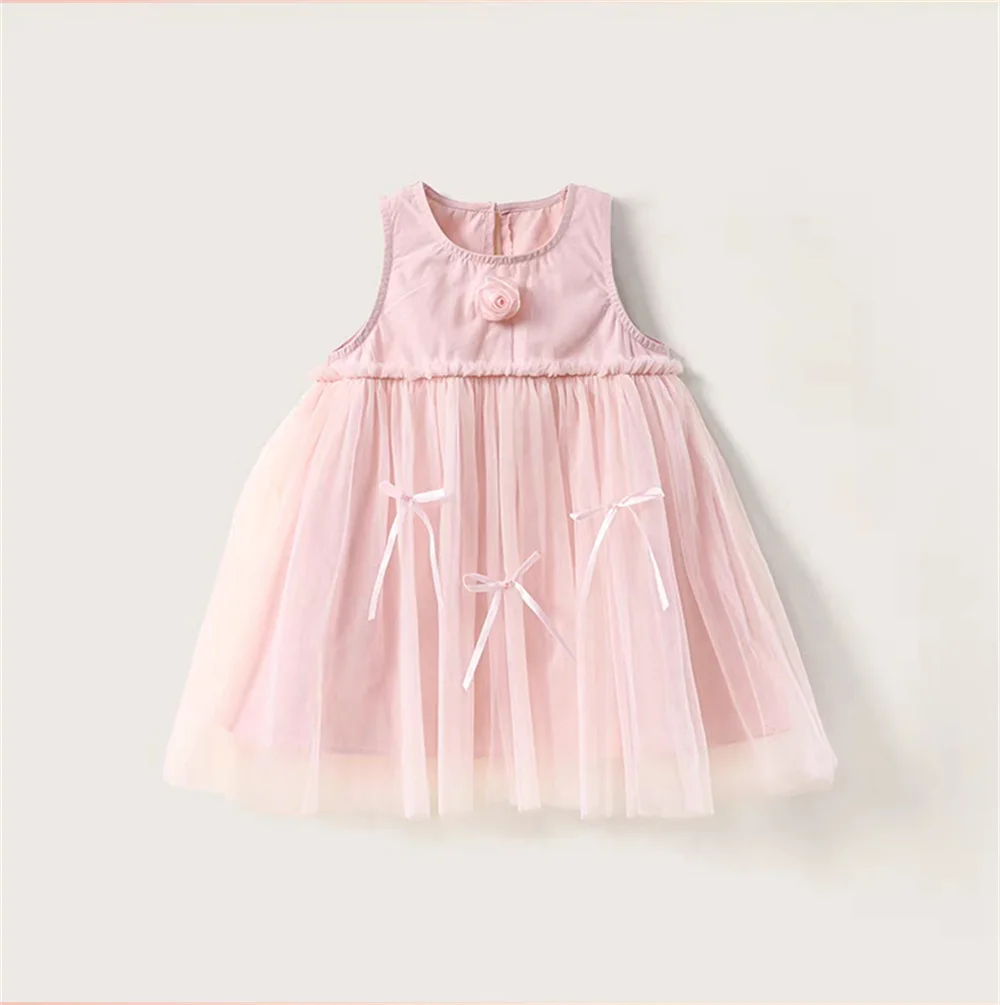 2025 Summer Girl's New Sleeveless Vest Princess Dress Thin Bow Tulle Dress Girl's Mesh Dresses Kids Summer Gown Clothing
2025 Summer Girl's New Sleeveless Vest Princess Dress Thin Bow Tulle Dress Girl's Mesh Dresses Kids Summer Gown Clothing