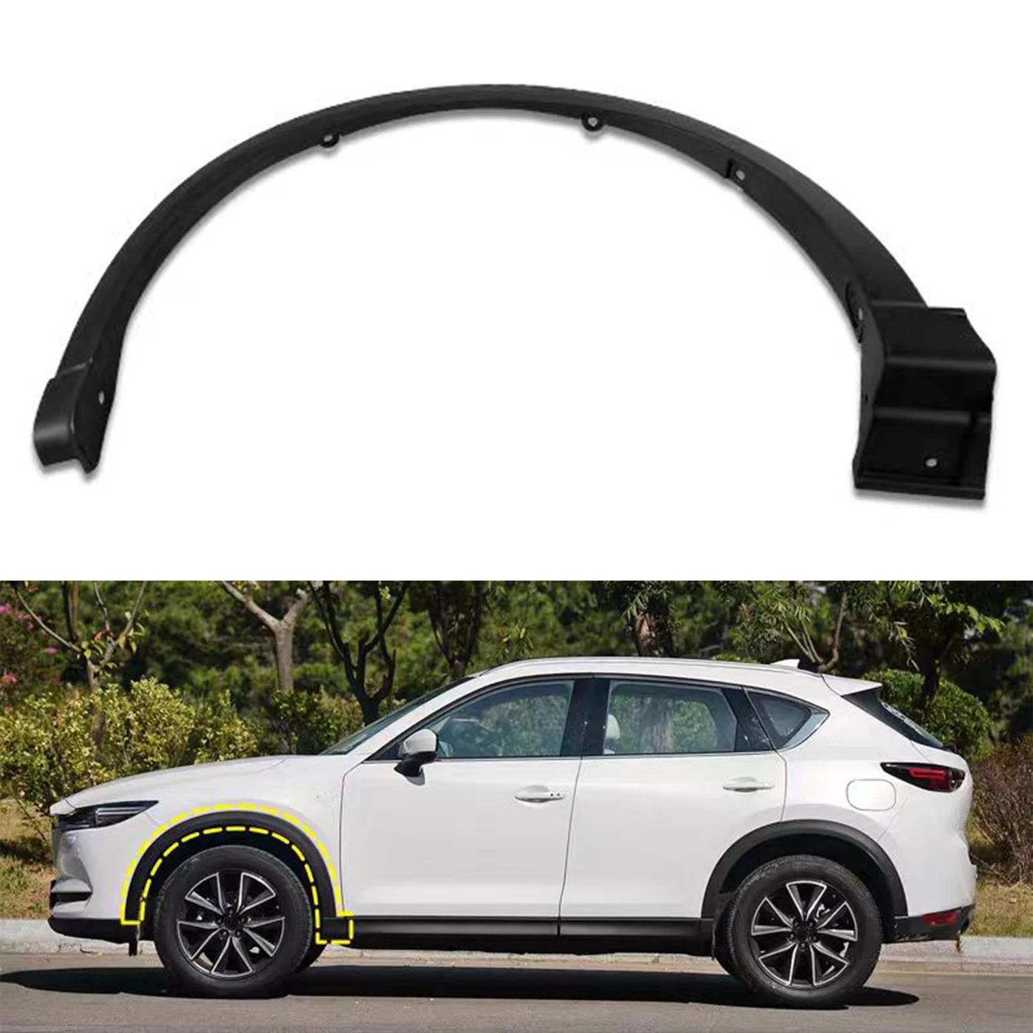 For Mazda CX-5 CX5 2017-2021 Car Exterior Front Fender Flare Left & Right Side Wheel Arches Replacement ABS Black 1pcs
For Mazda CX-5 CX5 2017-2021 Car Exterior Front Fender Flare Left & Right Side Wheel Arches Replacement ABS Black 1pcs