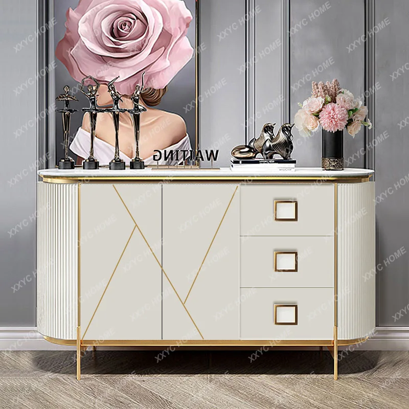L Light luxury dining side modern simple household rock slab entrance entrance decorative cabinet
L Light luxury dining side modern simple household rock slab entrance entrance decorative cabinet