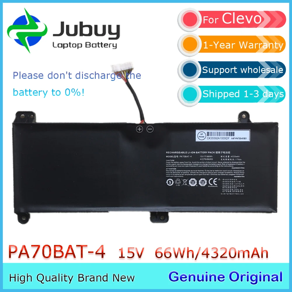 PA70BAT-4 Оригинальный аккумулятор для ноутбука Clevo PA70HS Powerspec 1710 PA70HP6-G PA70HS-G PA71HP6-G 4ICP6/
PA70BAT-4 Оригинальный аккумулятор для ноутбука Clevo PA70HS Powerspec 1710 PA70HP6-G PA70HS-G PA71HP6-G 4ICP6/