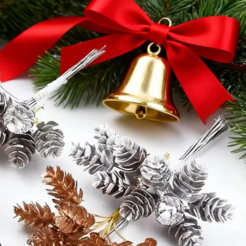 1Pc Gold Silver Christmas Pine Cone Artificial Plants Diy Gifts Candy Box Wedding Decorative Flowers Home Decor Diy Accessories
1Pc Gold Silver Christmas Pine Cone Artificial Plants Diy Gifts Candy Box Wedding Decorative Flowers Home Decor Diy Accessories