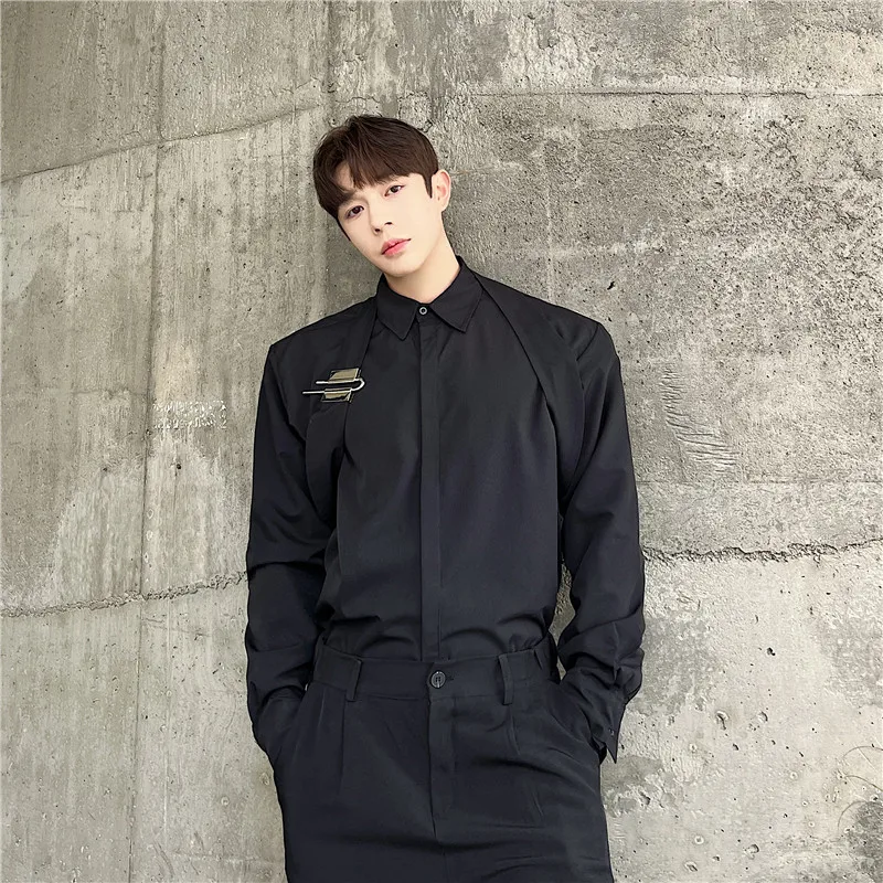 2024 Men's Spring Autumn New Korean Long Sleeves Loose Shirt Male Turn Down Collar Shirts Men Solid Color Casual Blouses F252
2024 Men's Spring Autumn New Korean Long Sleeves Loose Shirt Male Turn Down Collar Shirts Men Solid Color Casual Blouses F252