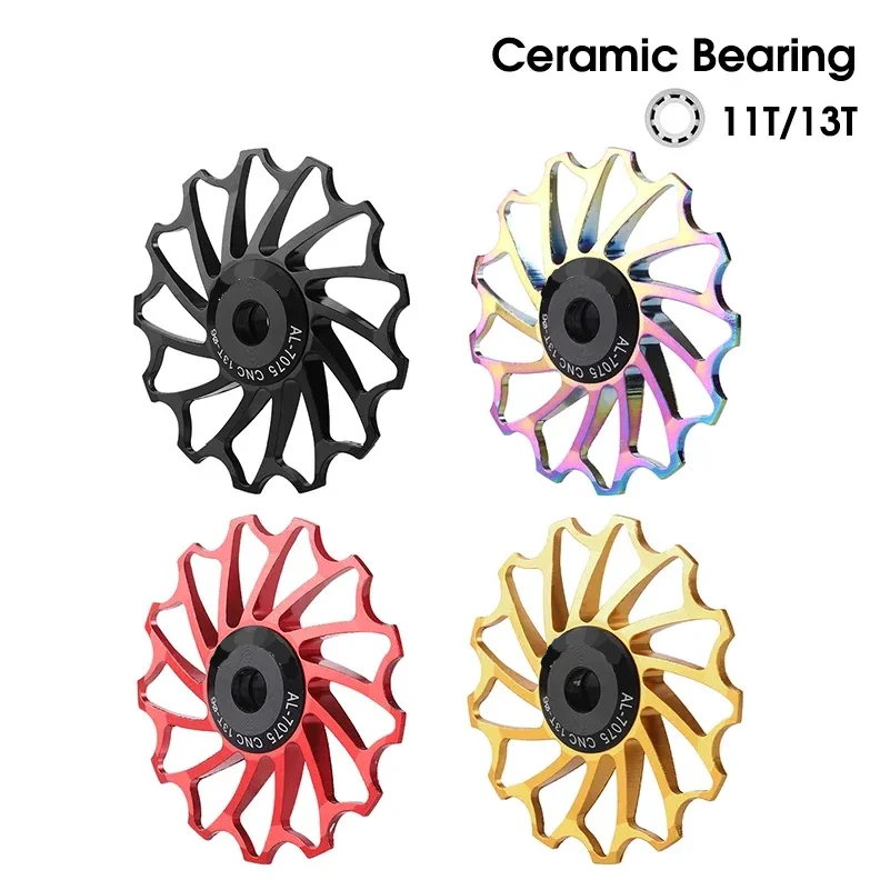 MTB Rear Derailleur CNC Pulley Wheel 11T 13T Ceramic Bearing Lightweight Road Bike Rear Shifter Switch Rollers
MTB Rear Derailleur CNC Pulley Wheel 11T 13T Ceramic Bearing Lightweight Road Bike Rear Shifter Switch Rollers